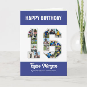 16誕生日記念日16写真集 カード
