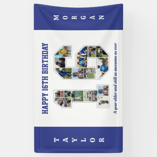 16誕生日記念日16写真集 横断幕 (縦)