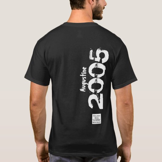 16誕生日2005名レジェンドヴィンテージ 動揺して Tシャツ (裏面)