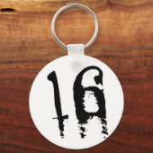 16誕生日 キーホルダー (正面)