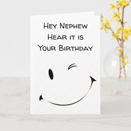 ***16誕生日***甥***の*** カード (黄色い花)