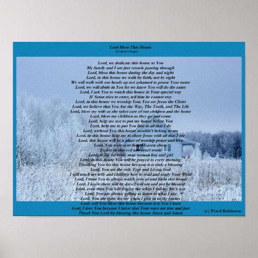 16賛美X12家の主 ポスター (正面)