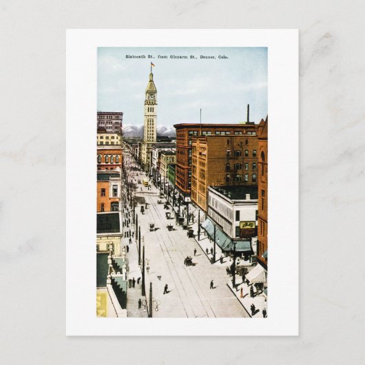 16通りからグレンアーム通り、デンバー、コロ ポストカード (正面)