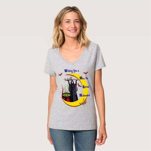 16進の特別なハロウィーンTシャツをお望み Tシャツ (正面フル)