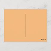 16進カラー#FABA77、ブランデー ポストカード (裏面)