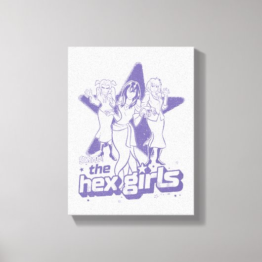 16進ガールズスターパワー キャンバスプリント (正面)