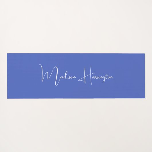 16進コードの色名前をカスタムするデザイナ ヨガマット (裏面(横))