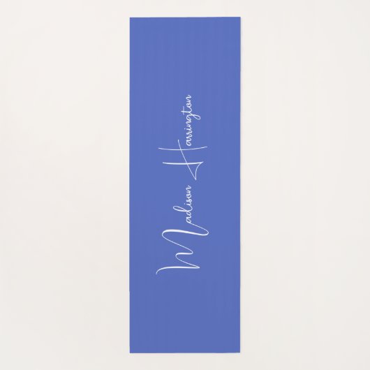 16進コードの色名前をカスタムするデザイナ ヨガマット (裏面)