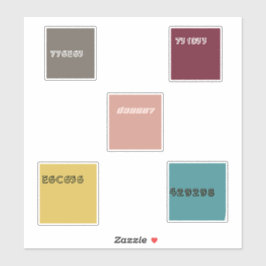 16進コードパレットサンプル シール