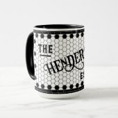 16進タイルプリント個人用マグカップ マグカップ (正面左)