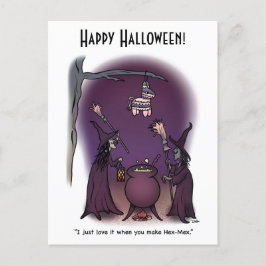 16進メックスハロウィーン葉書 ポストカード