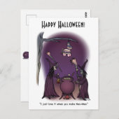 16進メックスハロウィーン葉書 ポストカード (正面/裏面)