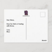 16進メックスハロウィーン葉書 ポストカード (裏面)