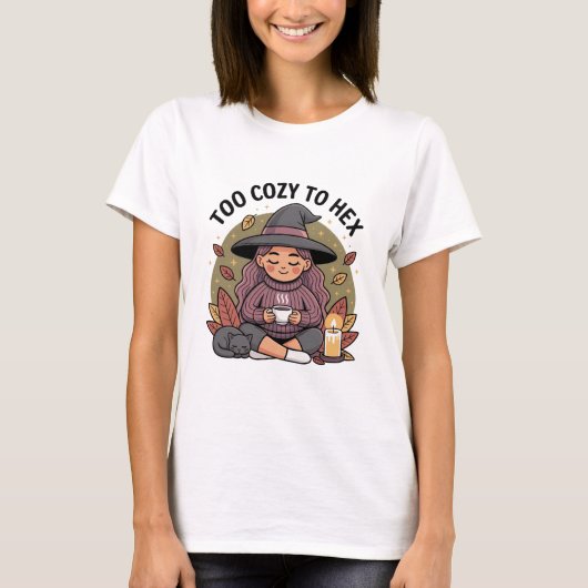 16進数に収まり過ぎる – チビ(小さくかわいく書いた感じ)ウィッチティー Tシャツ (正面)