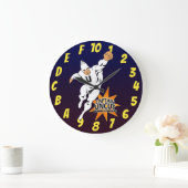 16進数スーパーヒーローギーク ラージ壁時計 (ホーム)