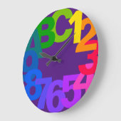 16進数（12時間） ラージ壁時計 (傾斜)