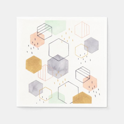 16進法 スタンダードカクテルナプキン (正面)