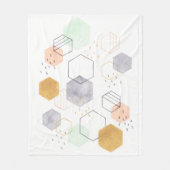 16進法 フリースブランケット (正面)