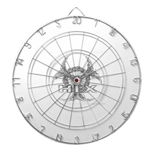 16進（白）ダートボード ダーツボード (正面)