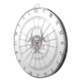 16進（白）ダートボード ダーツボード (正面右)