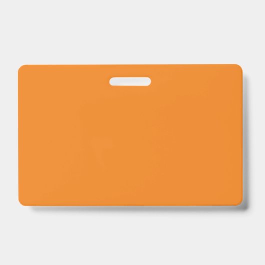 16進#F17F17、ダークサーモン バッジ (正面)