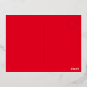 16進E6001D、豆赤 箔シーズンポストカード (裏面)