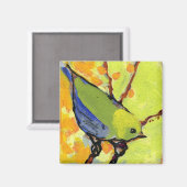 16鳥No 2 – 四角マグネット マグネット (正面/裏面)