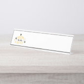 &#160への歓迎; はちの巣 デスクネームプレート (正面)