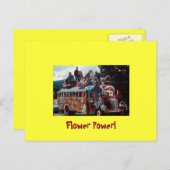 160年代のヒッピーのグリーティングカード ポストカード (正面/裏面)