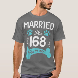 160犬結婚した24周年記念結婚会 Tシャツ