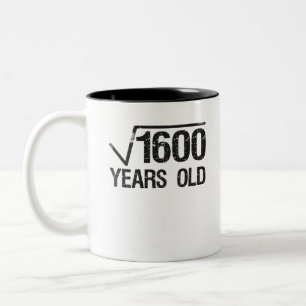 1600のおもしろい数学問題の平方根が40番目に等しい ツートーンマグカップ