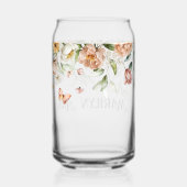 1600年代の水彩画のピンクの頬紅の花の垂れ飾りの名前 ガラス缶 (裏面)