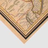 1600年代ニューイングランドのアメリカ先住民部族の地図 薄葉紙 (詳細)