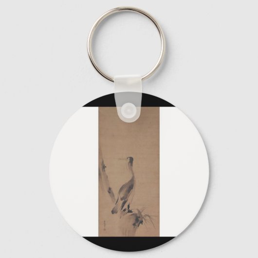 1600絵画年代頃の宮本武蔵 キーホルダー (正面)