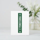 1600 Pennsylvania Avenue, Road Sign, DC, USA ポストカード (スタンド正面)