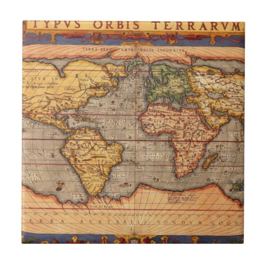 1601年からの世界地図 タイル (正面)