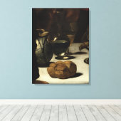 1601年の夕食会 キャンバスプリント (インサイチュ (ウッドフロア))
