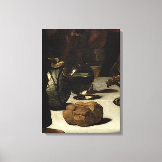 1601年の夕食会 キャンバスプリント (正面)