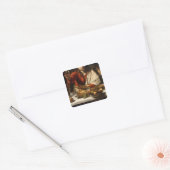 1601年の夕食会 スクエアシール (封筒)