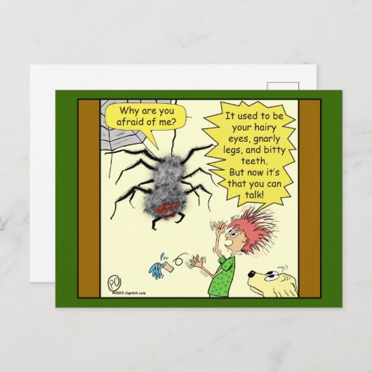 1605クモの漫画を恐れて ポストカード (正面/裏面)