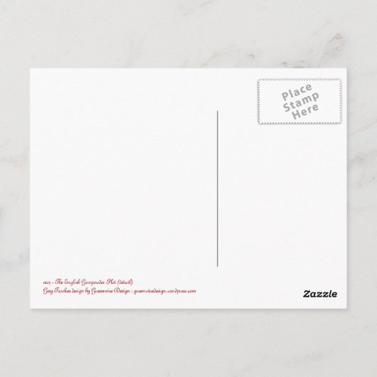 1605 - The Comunths Plot (詳細) ポストカード (裏面)