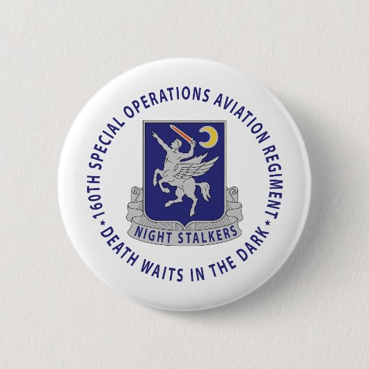 160th SOAR – ナイトストーカー 缶バッジ (正面)