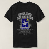 160th Special Operations Aviation Regiment  Tシャツ (デザイン正面)