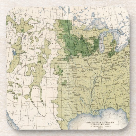 161オムギ/平方マイル コースター (正面)