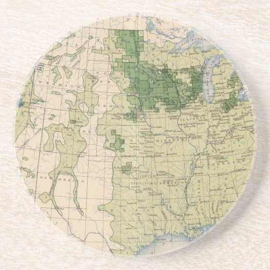 161オムギ/平方マイル コースター (正面)