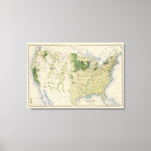 161大麦/平方マイル キャンバスプリント (正面)