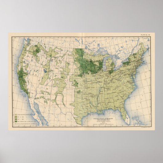 161大麦/平方マイル ポスター (正面)