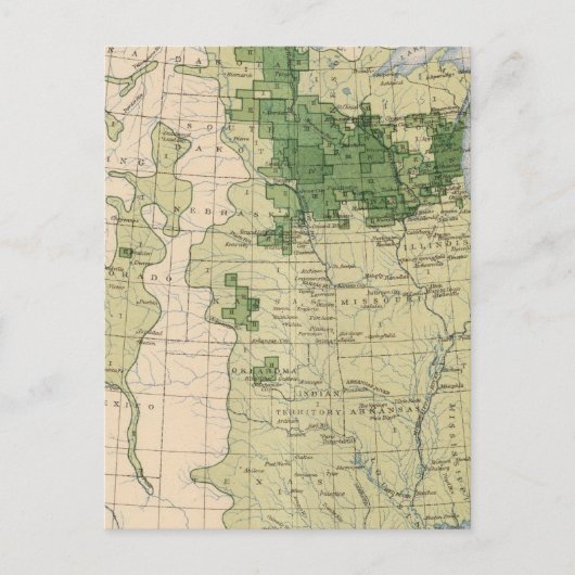 161大麦/平方マイル ポストカード (正面)