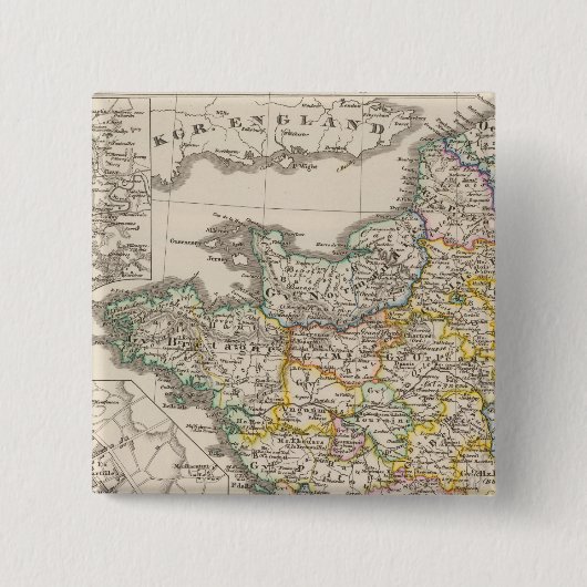 1610年から1790年までのフランス 缶バッジ (正面)