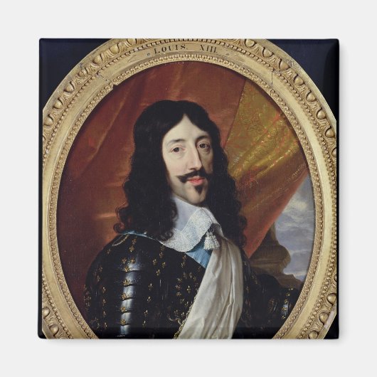 1610年以降のルイ13世のポートレート マグネット (正面)
